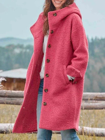 Verana Coat | Midi Coat with Buttons