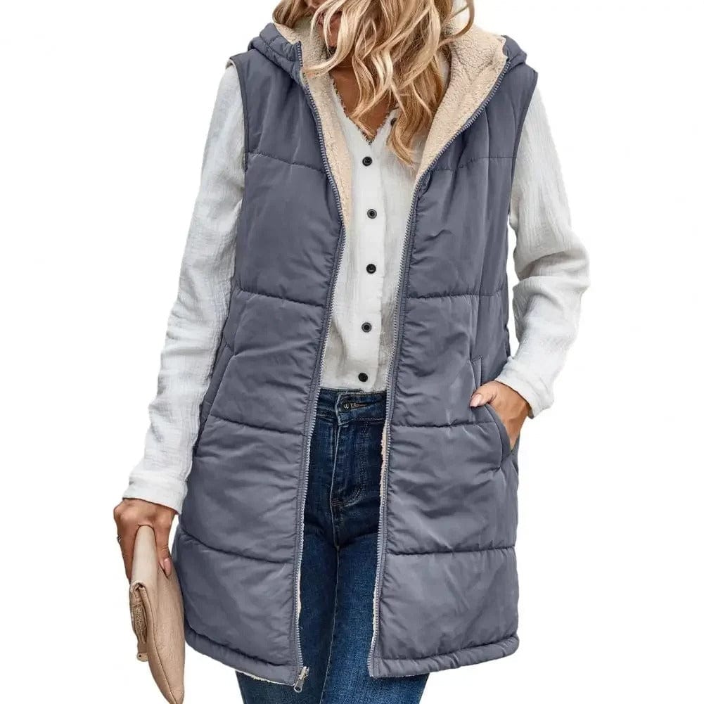 Gilet pour femme avec capuche