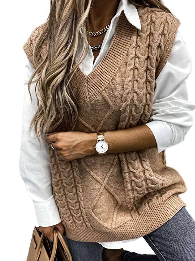 Stellna | Gilet en tricot pour femme | Hiver