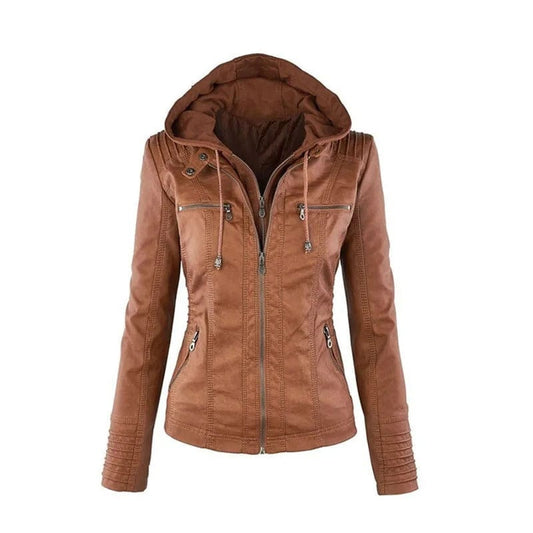 Veste vintage pour femme avec capuche