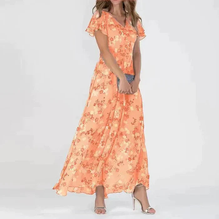 Yara | Robe longue d'été à imprimé floral