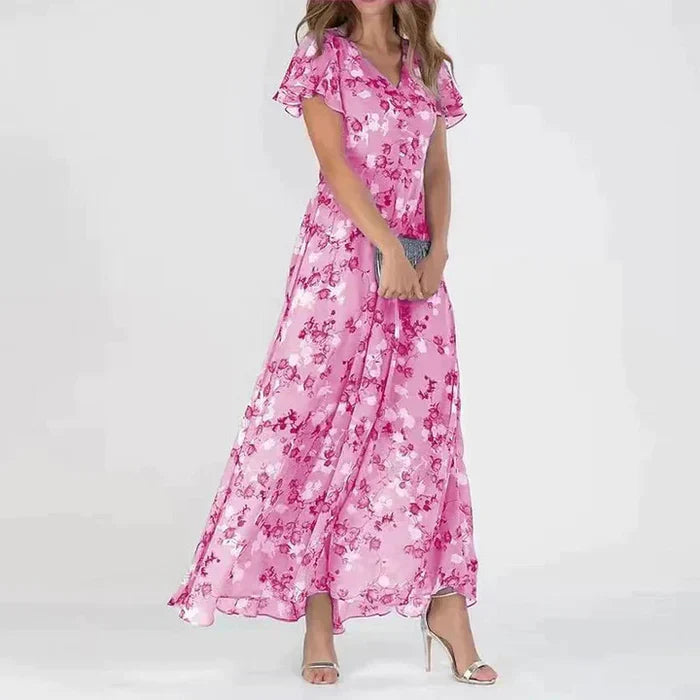 Yara | Robe longue d'été à imprimé floral