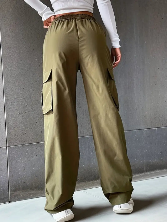 Camille - Pantalon cargo élastique