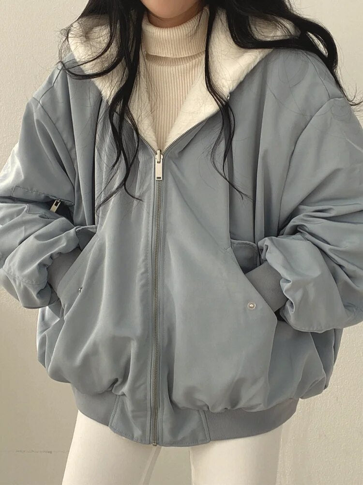 Yumi - manteau surdimensionné de luxe pour l'hiver