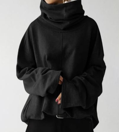 Rami Sweater | Turtleneck Oversized Hoodie