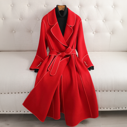 TRENCH-COAT EN LAINE MÉRINOS DE LILIAN-THOURAM