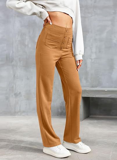 Charlotte - Pantalon décontracté élastique à taille haute