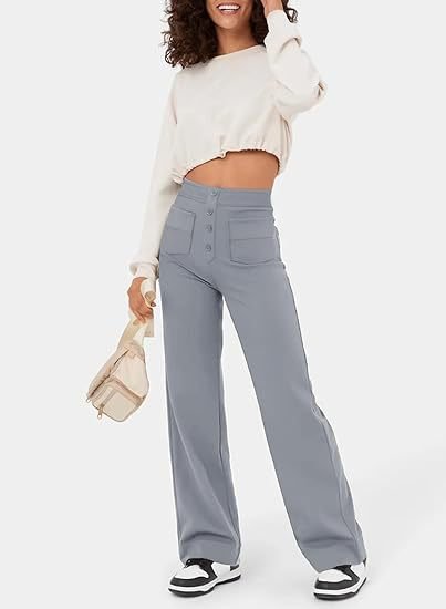 Charlotte - Pantalon décontracté élastique à taille haute