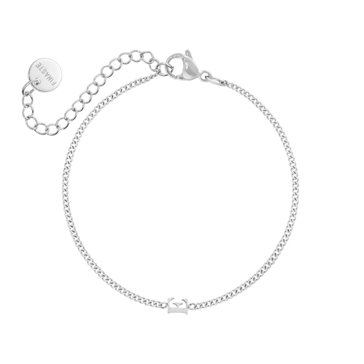 Bracelet d'initiales fines