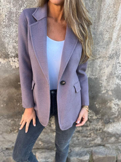 Reachel - Blazer classique à boutons pour femme