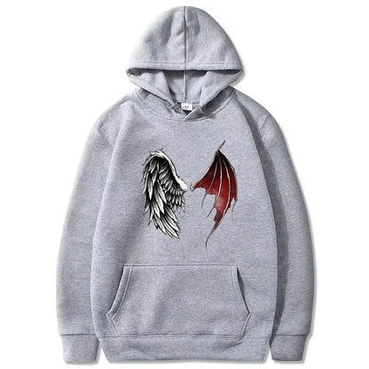 Robin - Hoodie With Wings Print For Unisexe