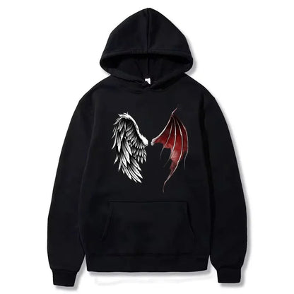 Robin - Hoodie With Wings Print For Unisexe