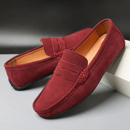 Waylon Hommes Mocassins | Slip-ons en daim décontractés