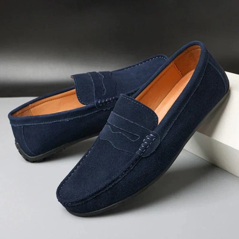 Waylon Hommes Mocassins | Slip-ons en daim décontractés