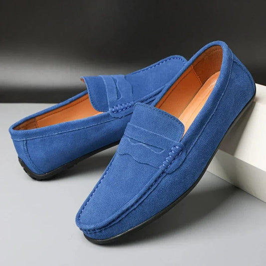 Waylon Hommes Mocassins | Slip-ons en daim décontractés