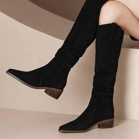 Bottes à hauteur de genou - Noir - Classique et chic - Parfaites pour les jours froids