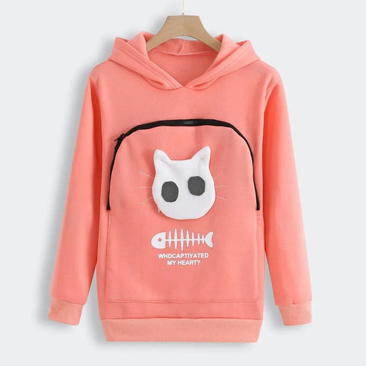 Silke - Hoodies d'hiver pour unisexe avec poche pour s'adapter aux petits chiens et chats