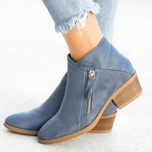 Malvina Boots | Bottes orthopédiques pour femmes en cuir avec fermeture éclair