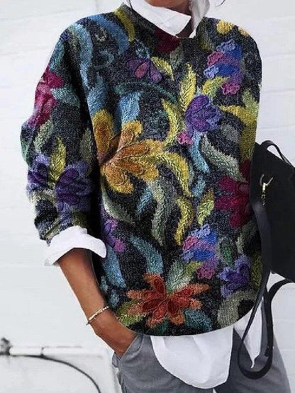 Pull Nathalie | Pull à fleurs pour femmes