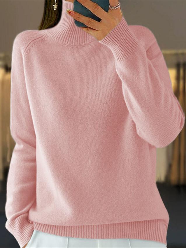 Zandria Sweater | Pull décontracté à col roulé