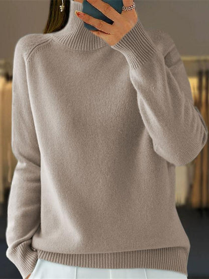 Zandria Sweater | Pull décontracté à col roulé