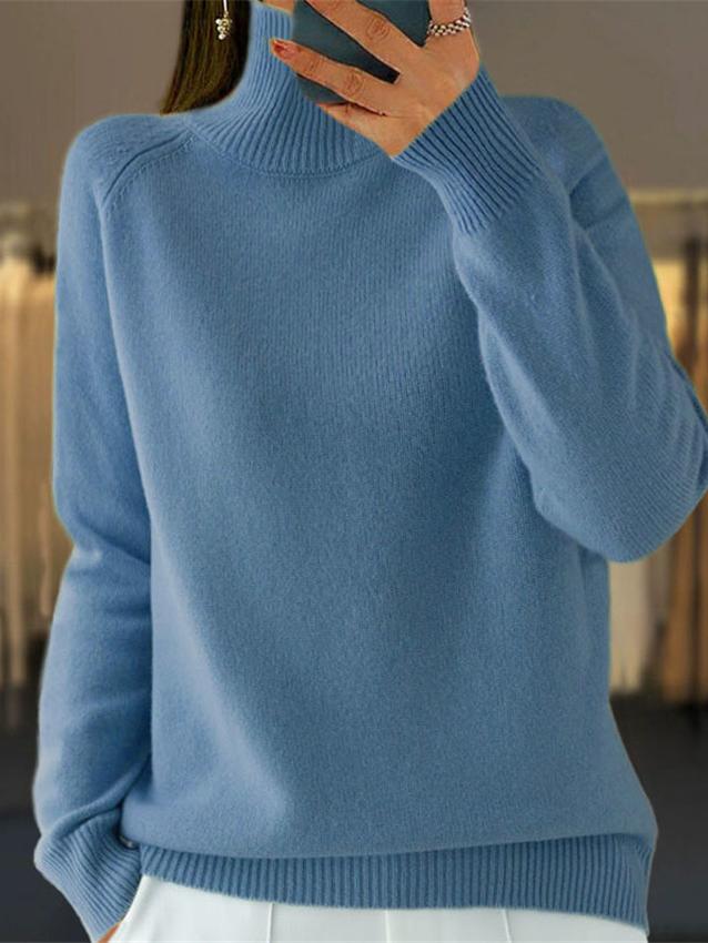 Zandria Sweater | Pull décontracté à col roulé