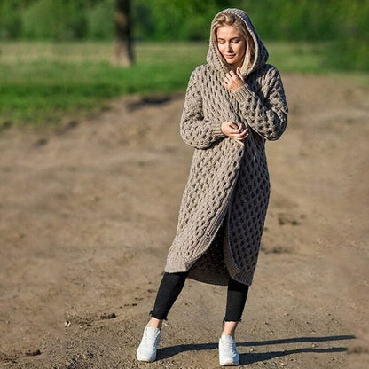 Cardigan à capuche pour femmes