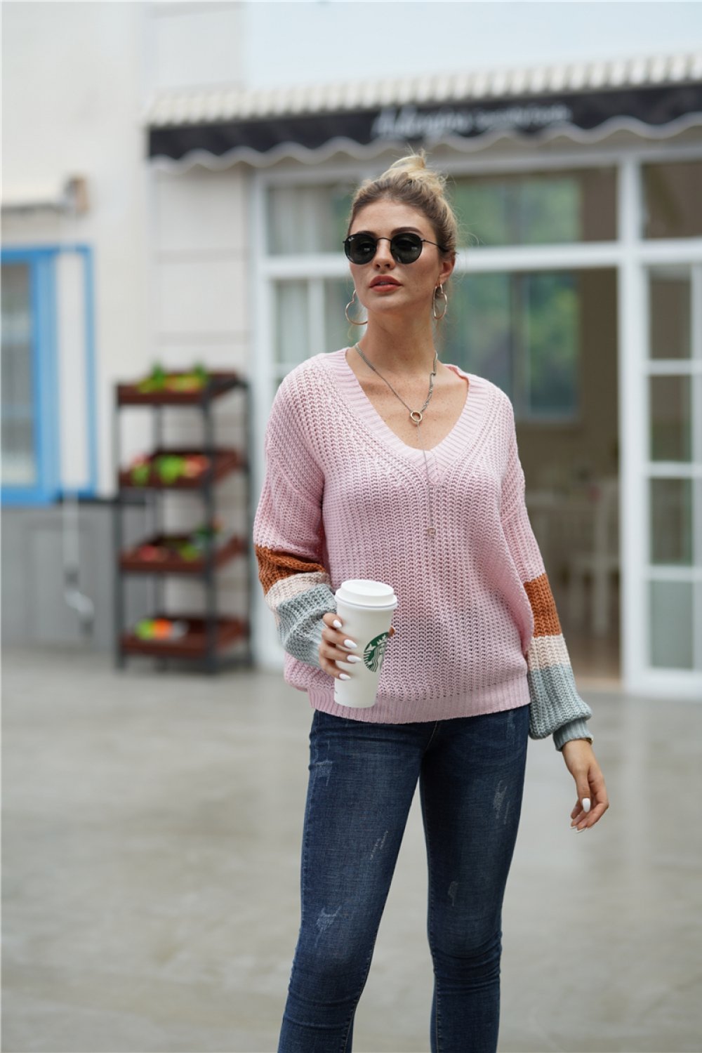 Pull simple à col rond pour femmes