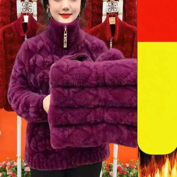 Qerry Winter Coat | Manteau d'hiver douillet en peluche