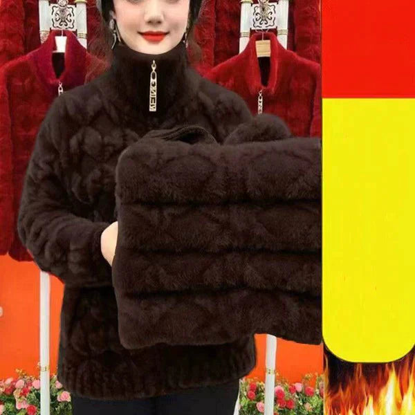 Qerry Winter Coat | Manteau d'hiver douillet en peluche