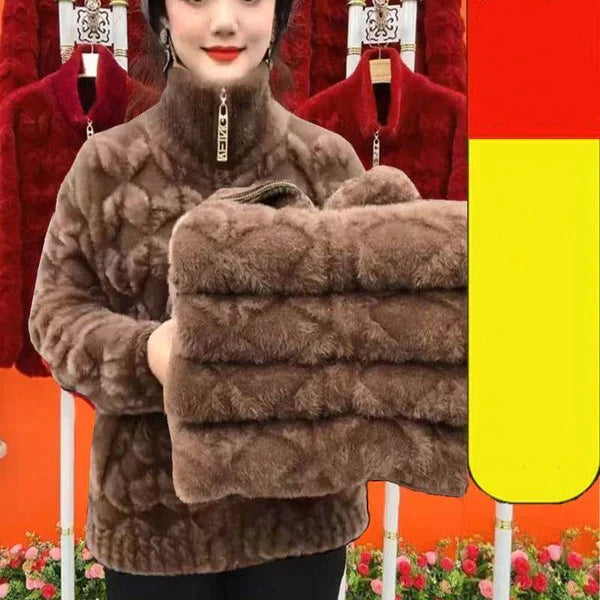 Qerry Winter Coat | Manteau d'hiver douillet en peluche