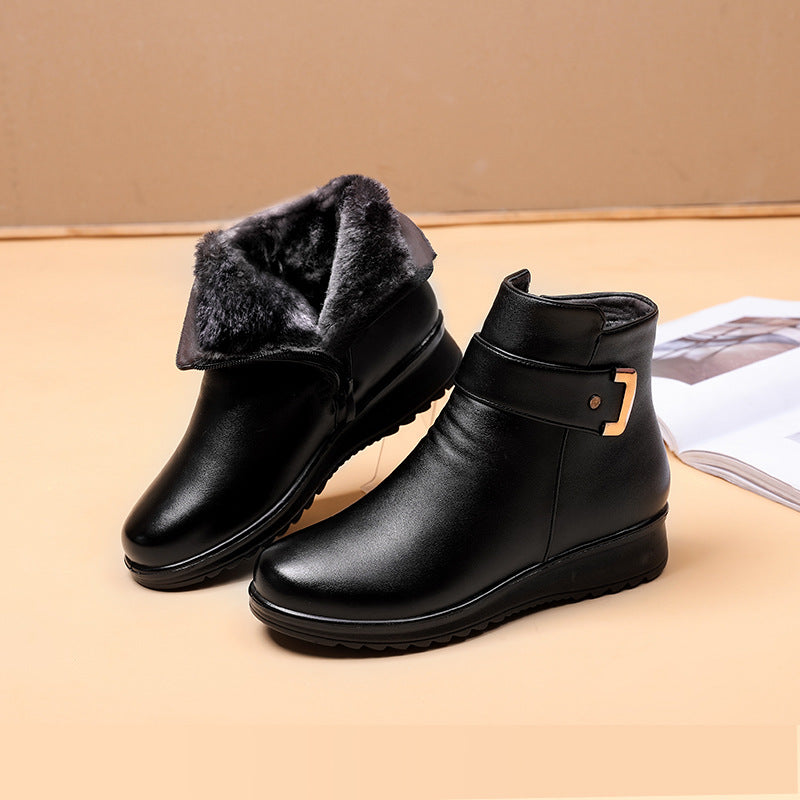 Jairie - Bottes classiques en peluche pour femmes