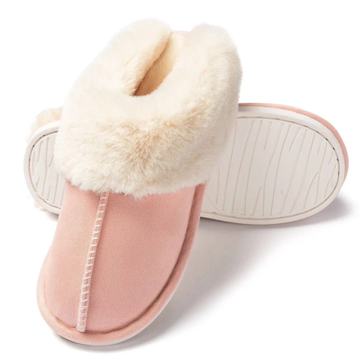 Chelsie - Chaussons pelucheux tendance pour femmes