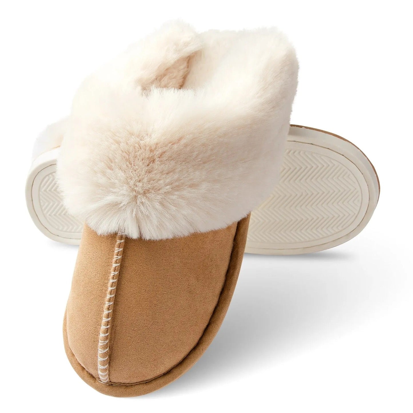 Chelsie - Chaussons pelucheux tendance pour femmes