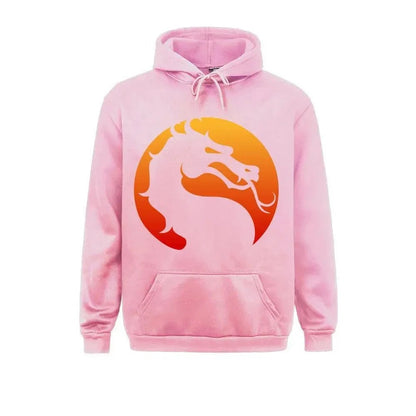 Kurt - Sweat à capuche chaud avec dragon Mortal Kombat imprimé pour hommes et femmes