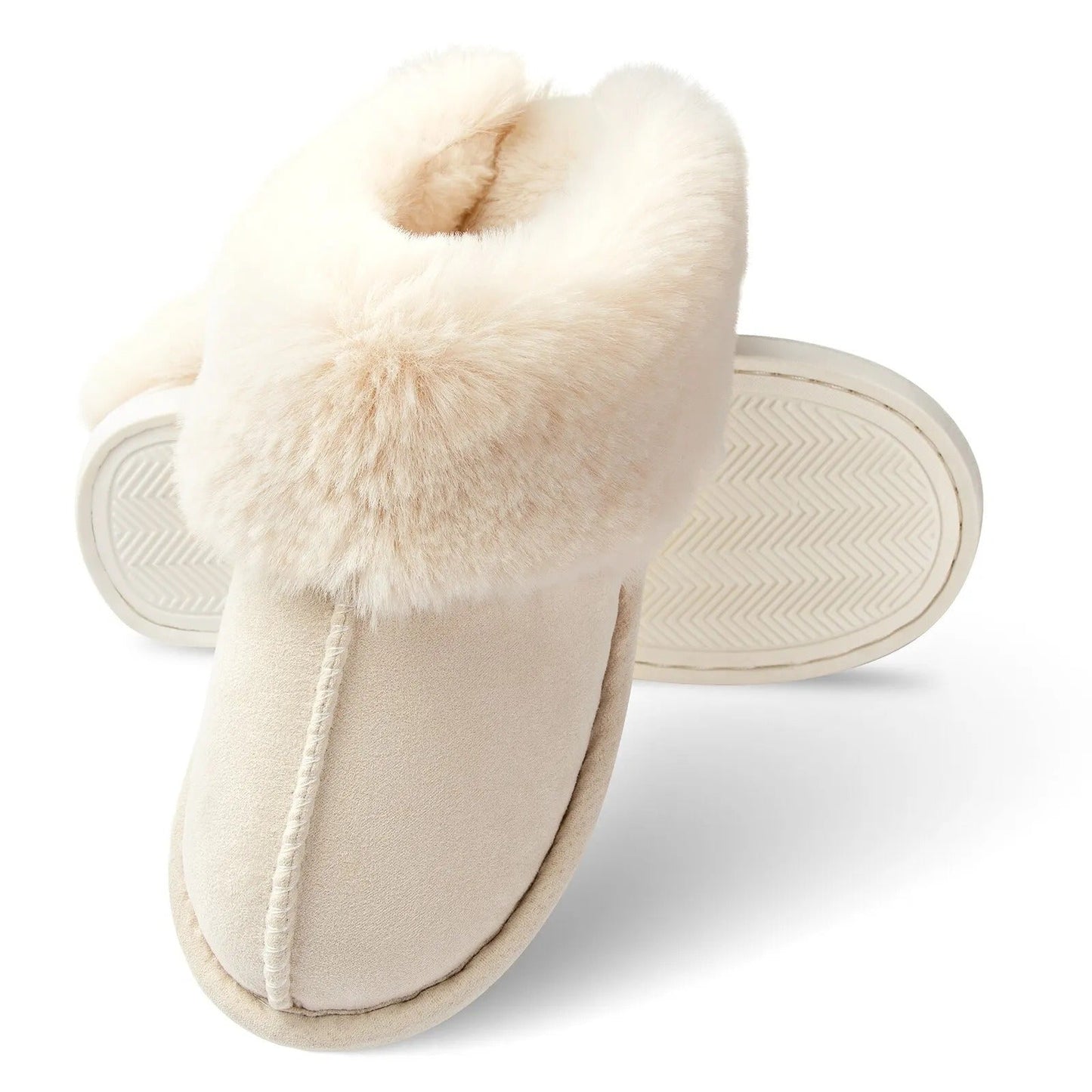 Chelsie - Chaussons pelucheux tendance pour femmes