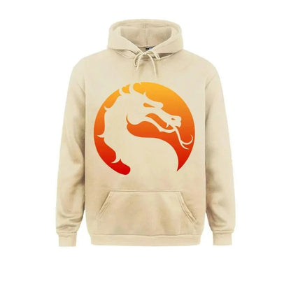 Kurt - Sweat à capuche chaud avec dragon Mortal Kombat imprimé pour hommes et femmes