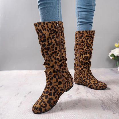 Roswitha Boots | Bottes hautes avec semelle plate