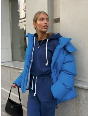 Veste courte tendance avec capuche pour femmes