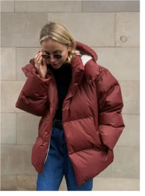 Veste courte tendance avec capuche pour femmes