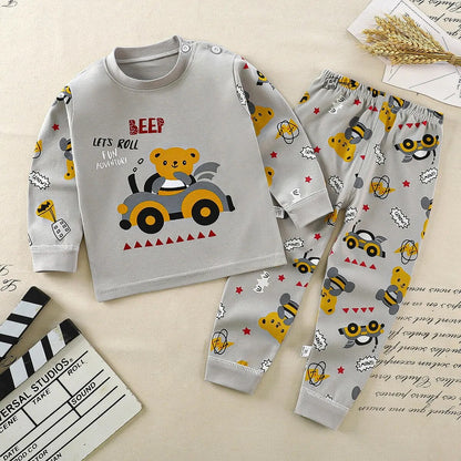 Heidi-Mode Nights Set de pyjama confortable Cartoonize pour enfants