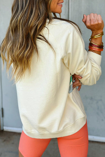 Edwina | Chic Rainbow Loose Sweatshirt