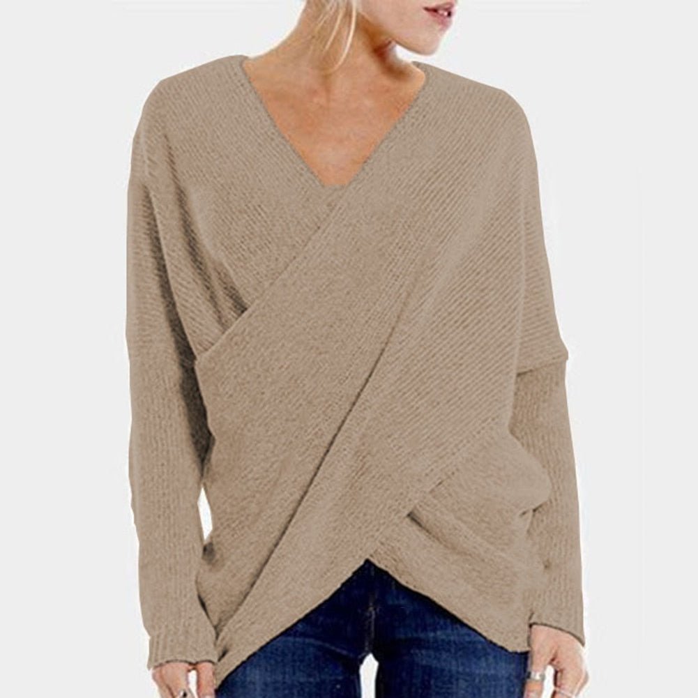 Pull pour femme avec détail en forme de croix