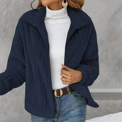 Cardigan en peluche pour femme